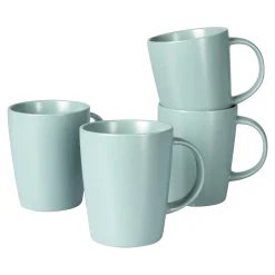 Die moderne Hausfrau Tassen „Basic“, 4 Stück je 400 ml mint
