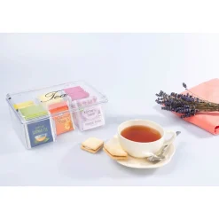 Die moderne Hausfrau Teebox, transparent mit 6 Fächern