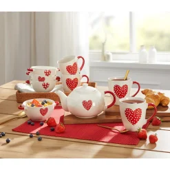 Die moderne Hausfrau Teekanne „Herz“, 1,2 l