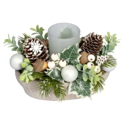 Die moderne Hausfrau Teelichthalter „White Christmas“