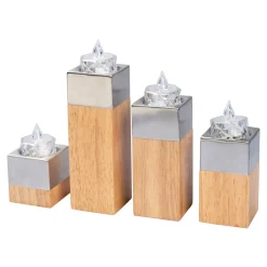 Die moderne Hausfrau Teelichthalter-Set „Advent“, 4-teilig