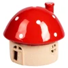 Die moderne Hausfrau Teelicht-Haus „Pilz“ mittel (ØxH): 14,5x12,8 cm