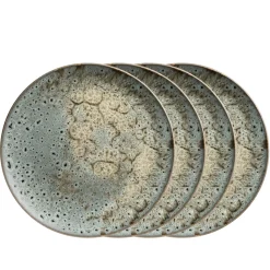 Die moderne Hausfrau Teller Set, Steinzeug Carellia Grau