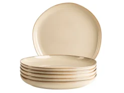 Die moderne Hausfrau Teller Set, Steinzeug Cordelia Sand