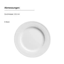 Die moderne Hausfrau Tellerservice, Porzellan Arlona