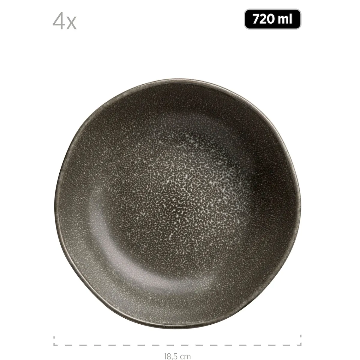 Die moderne Hausfrau Tellerset, Keramik Marlena 6 x Speiseteller, 6 x Suppenteller