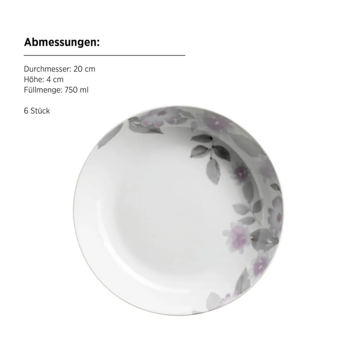 Die moderne Hausfrau Tellerset, Porzellan Sono