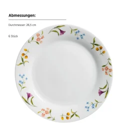 Die moderne Hausfrau Teller-Set, Porzellan Zosma