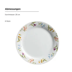 Die moderne Hausfrau Teller-Set, Porzellan Zosma