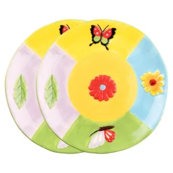 Die moderne Hausfrau Teller-Set „Sommer“, 2 Stück