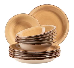 Die moderne Hausfrau Teller-Set, Steingut Lumaca Berry