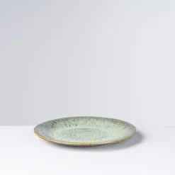 Die moderne Hausfrau Teller-Set, Steinzeug Flussufer blau, grün, braun