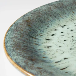 Die moderne Hausfrau Teller-Set, Steinzeug Flussufer blau, grün, braun