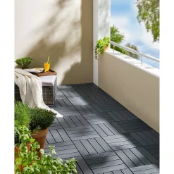 Die moderne Hausfrau Terrassenfliesen, 8 Stück = 0,72 m² Design 2