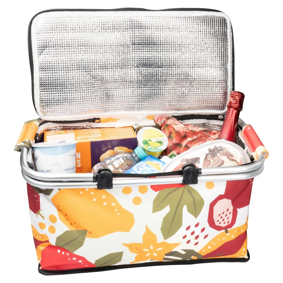 Damen Die moderne Hausfrau Thermo-Einkaufskorb „Früchte“