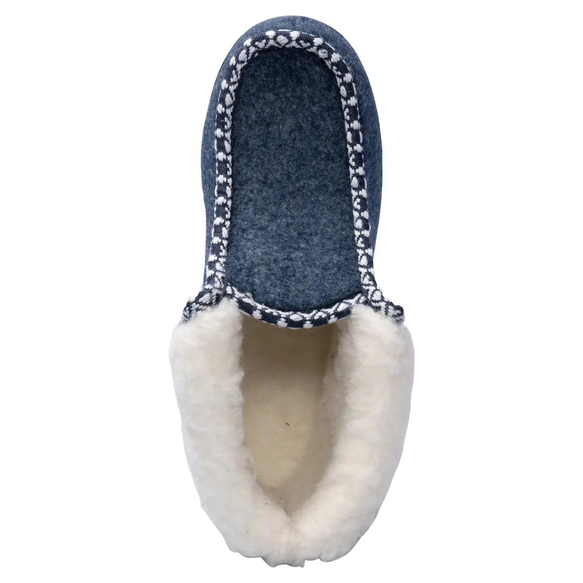 Damen Die moderne Hausfrau Thermo-Hausschuh "Helga" mit Wolle