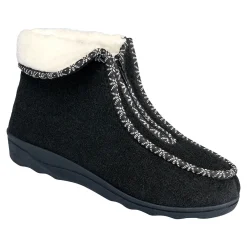 Damen Die moderne Hausfrau Thermo-Hausschuh schwarz