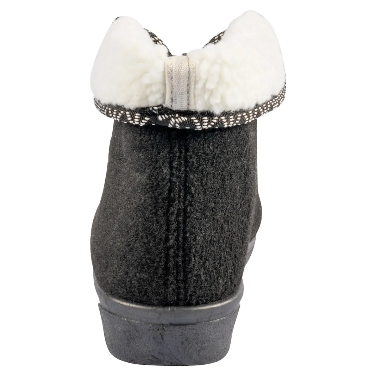 Damen Die moderne Hausfrau Thermo-Hausschuh schwarz