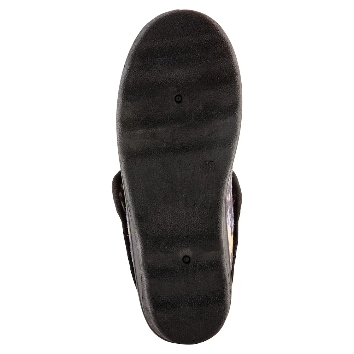 Damen Die moderne Hausfrau Thermo-Haussschuh "Blumen"