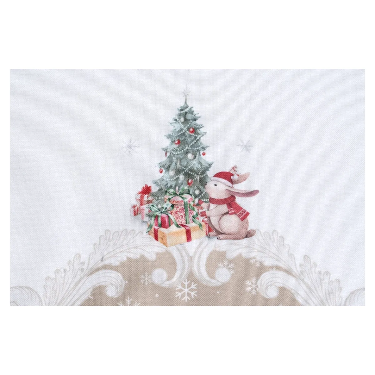 Die moderne Hausfrau Tischläufer "Teddy-Bescherung", 140x40 cm