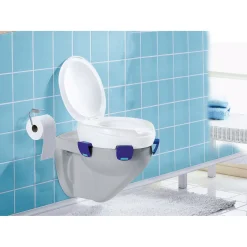 Die moderne Hausfrau Toilettensitzerhöhung "Klipp" mit Deckel