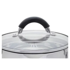 Die moderne Hausfrau Topfset mit Abdampffunktion "Black Steam", 7-teilig