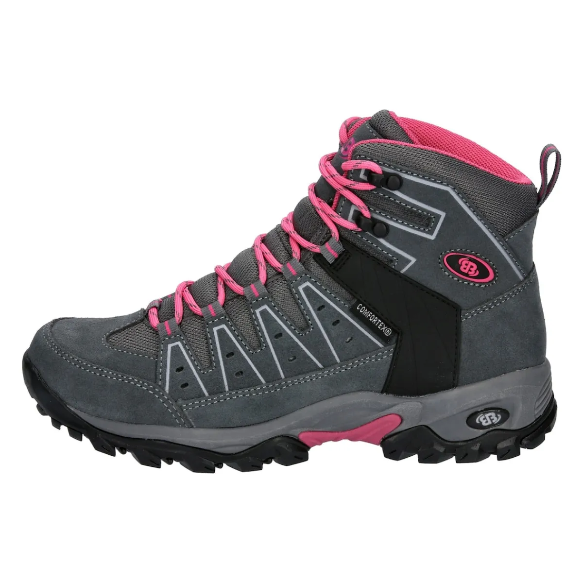 Damen Die moderne Hausfrau Trekkingschuh Mount Pinos High anthrazit/pink
