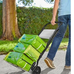 Die moderne Hausfrau Trittlasten-Trolley, Trittleiter 2 Stufen 