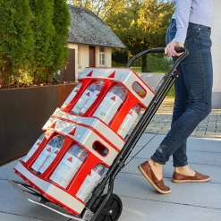 Die moderne Hausfrau Trittlasten-Trolley, Trittleiter 2 Stufen 