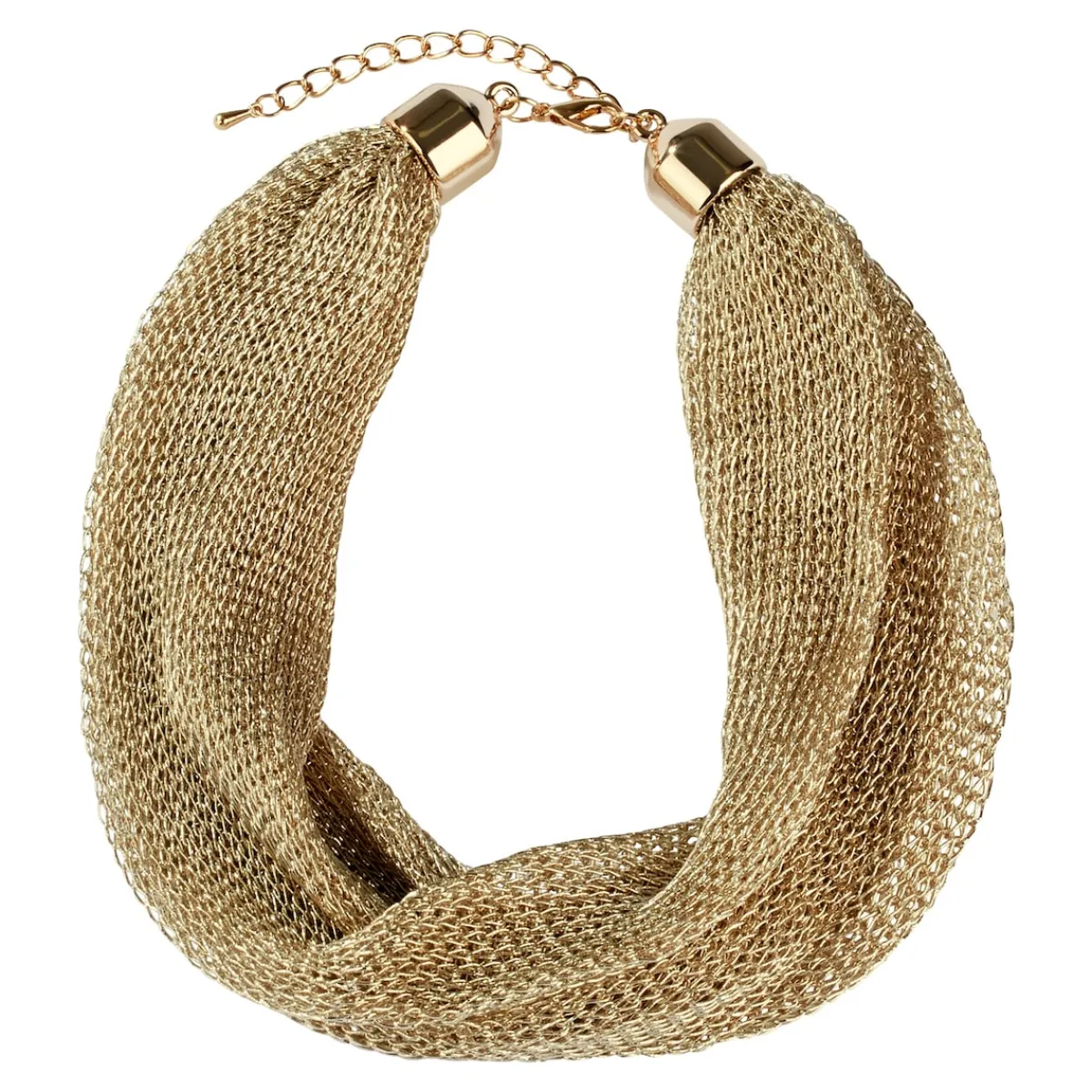 Damen Die moderne Hausfrau Tuch-Kette gold