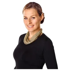 Damen Die moderne Hausfrau Tuch-Kette gold