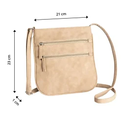 Damen Die moderne Hausfrau Umhängetasche "Ella" beige