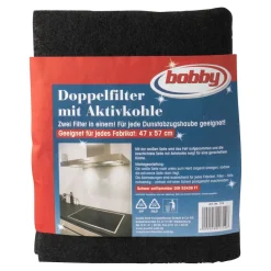 Die moderne Hausfrau Universal Vlies-Dunstfilter für Dunstabzugshaube mit Aktivkohlefilter, 1 Stück