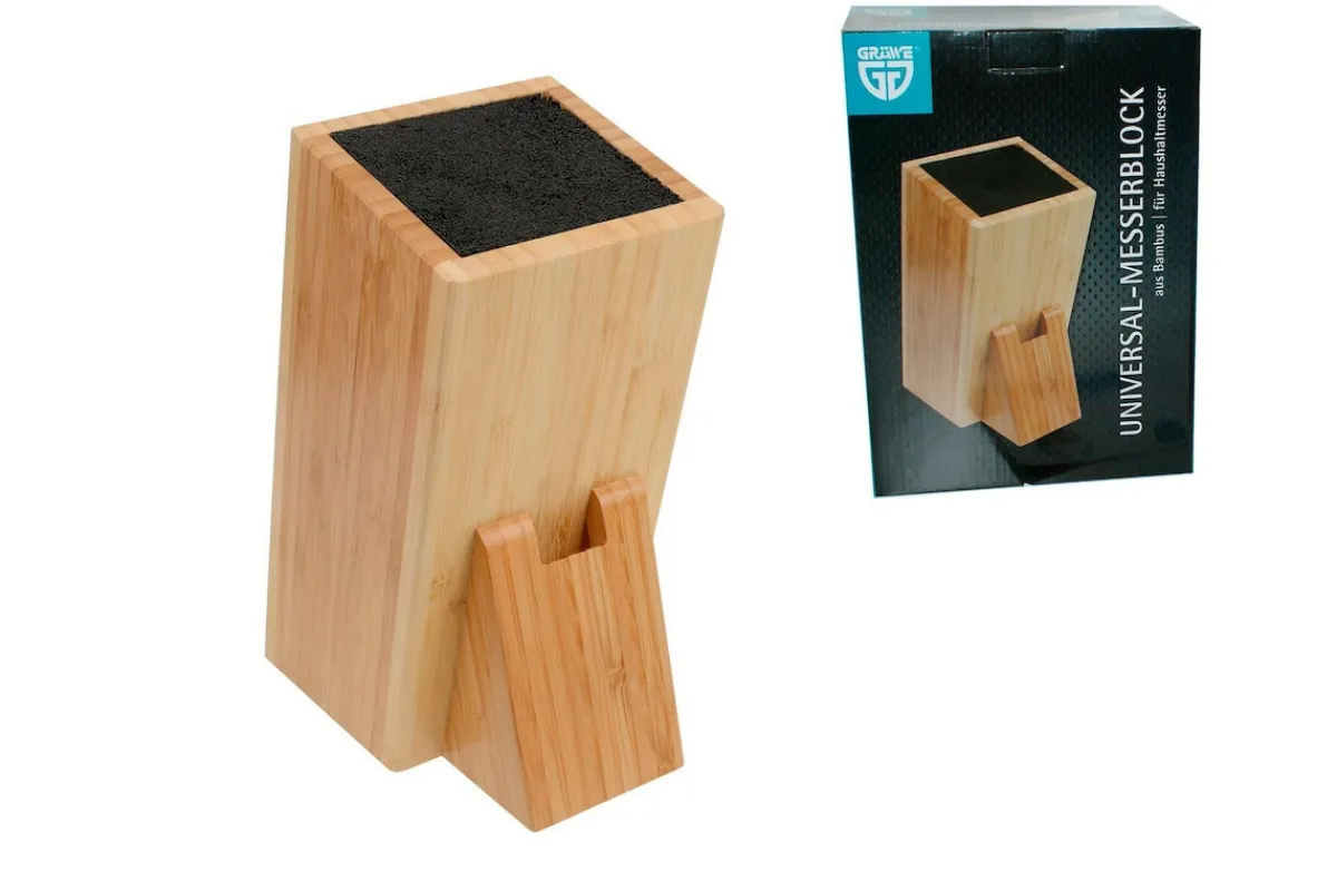 Die moderne Hausfrau Universal-Messerblock BAMBOO Wibschla 33