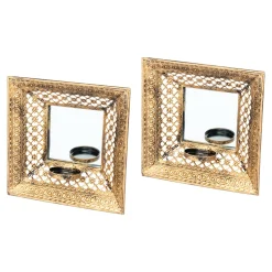 Die moderne Hausfrau Wandleuchten mit Spiegel, 2 Stück