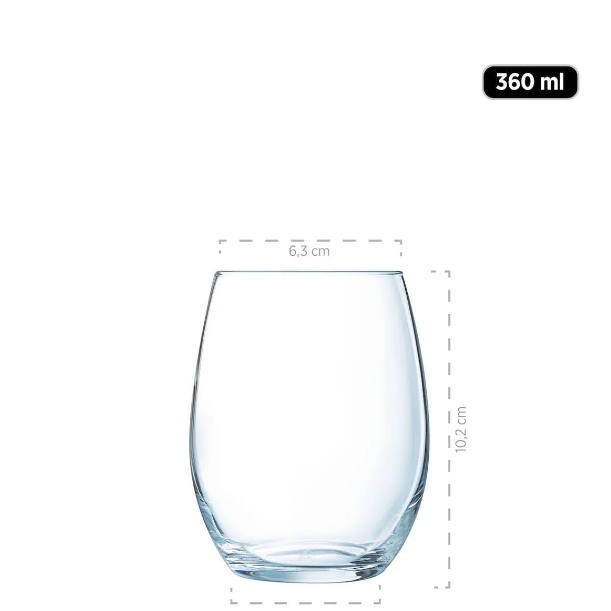 Die moderne Hausfrau Wasserglas-Set, Kristall Il Premio 6 x Wasserglas