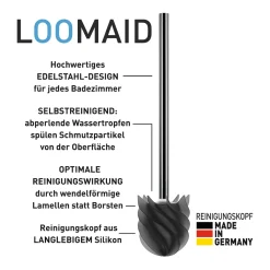 Die moderne Hausfrau WC-Bürste Loomaid grau