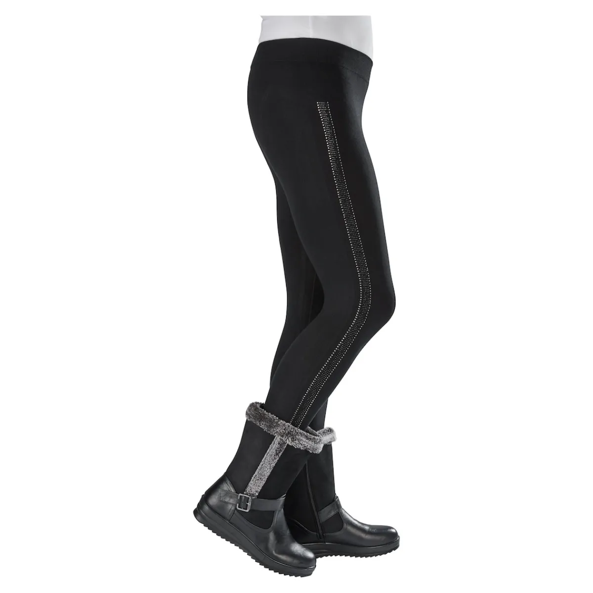 Damen Die moderne Hausfrau Winter-Kuschel-Stiefel "Sarah" schwarz