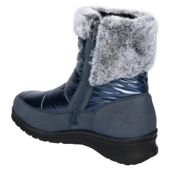 Damen Die moderne Hausfrau Winterstiefel mit Spikes "Karla" blau