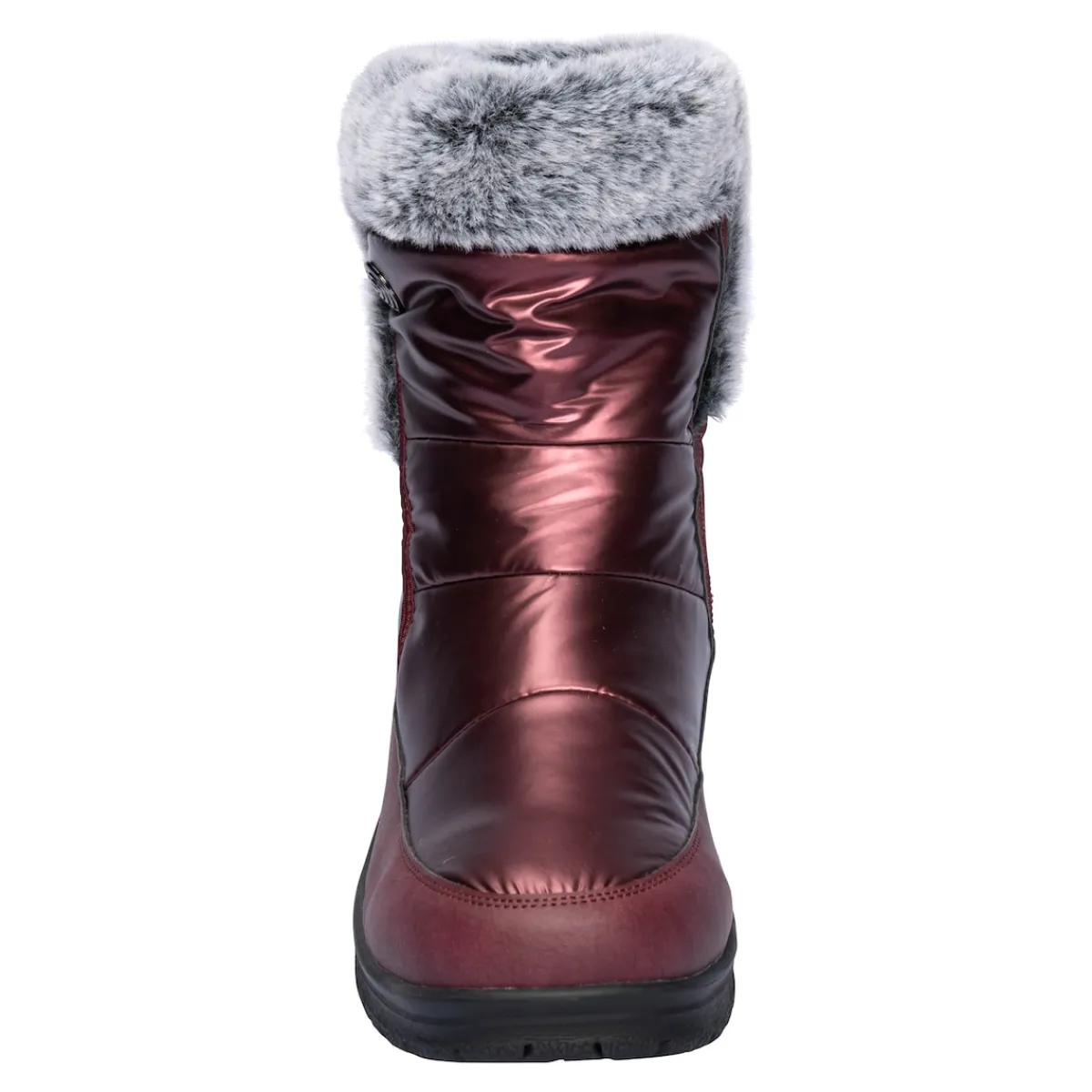 Damen Die moderne Hausfrau Winterstiefel mit Spikes "Karla" bordeaux