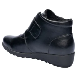 Damen Die moderne Hausfrau ﻿Wärme-Klettstiefelette „Beatrice“ schwarz