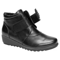 Damen Die moderne Hausfrau ﻿Wärme-Klettstiefelette „Beatrice“ schwarz