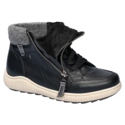 Damen Die moderne Hausfrau Wärme-Knöchelsneaker „Annette“ schwarz