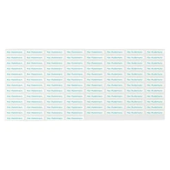 Die moderne Hausfrau Wäscheetiketten, 100 Stück blau