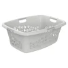 Die moderne Hausfrau Wäschekorb Flowers grau - 50 l