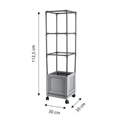 Die moderne Hausfrau XXL-Pflanzturm mit Rollen Einfach