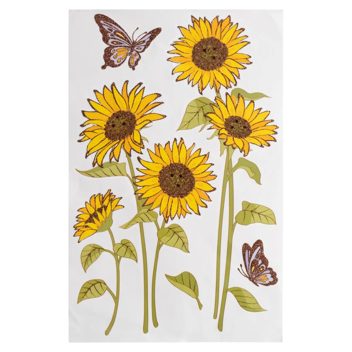 Die moderne Hausfrau XXL-Wandsticker „Sonnenblumen“, 5 Stück