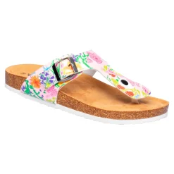 Damen Die moderne Hausfrau Zehen-Klettpantolette „Tropical“